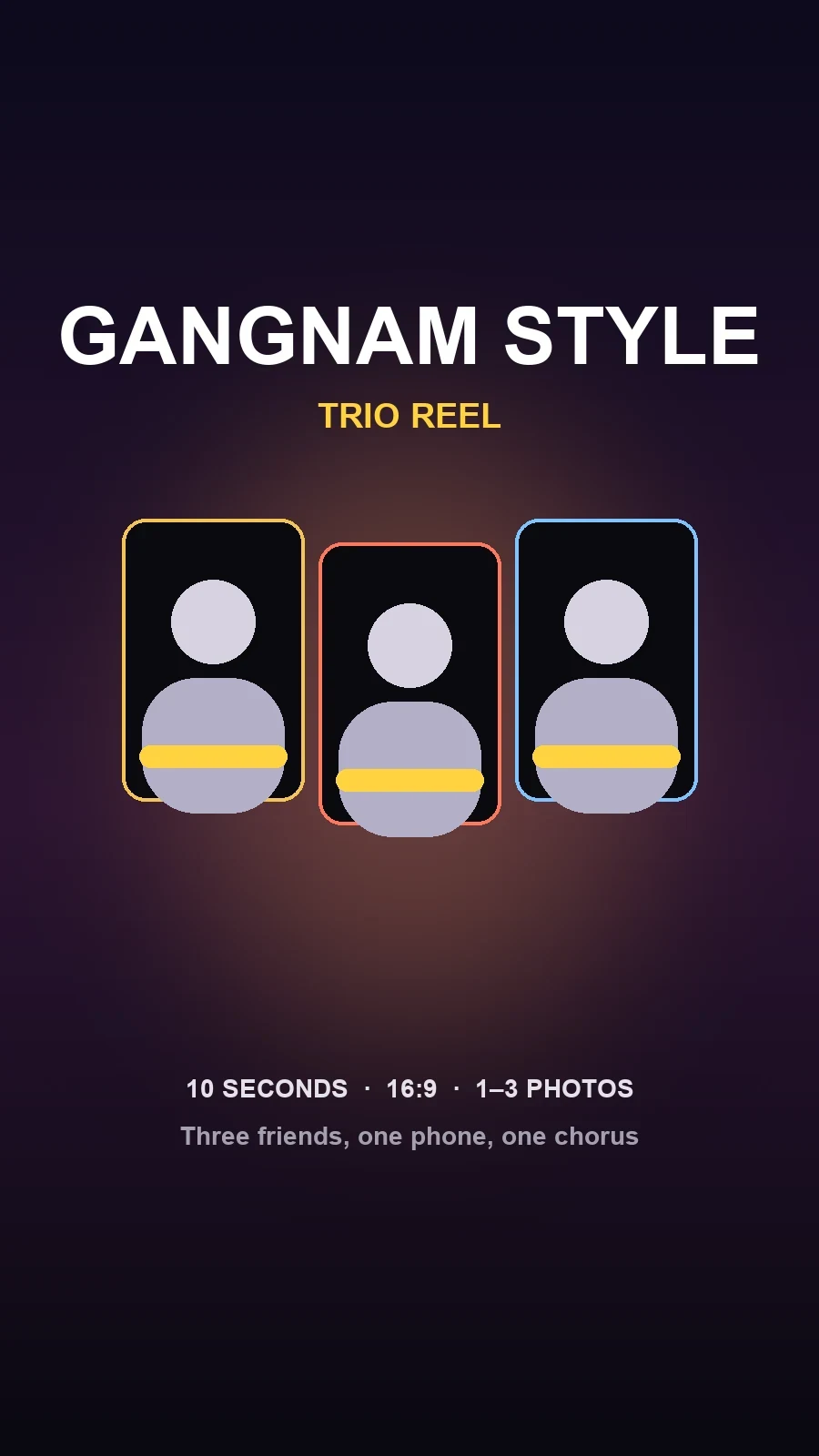 Gangnam Style AI Trio Video Generator